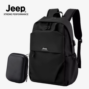 JEEP xteme pefomance 지프 대학생 백팩 가방 16인치 노트북 책가방 여행용 백팩 방수 가벼운 경량, 1개