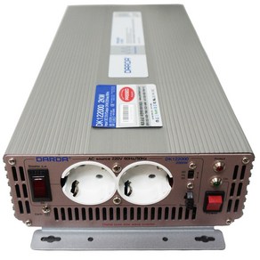 순수정현파 인버터 12V 2000W DK122000 2023년형 다르다 차량용인버터 피앤케이하이테크 정현파 배터리DC12V 국산 정품 안전인증 캠핑카 차박