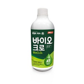 바이오크로(식품 살균소독제) 1L/야채과일/이산화염소, 1L, 1개