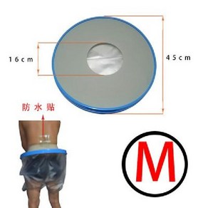 깁스방수커버 샤워보호대 허리 수술용 골반 목욕 수술환자용, 슬림 성인 모델   M 사이즈의 무게는 35-60kg입, 1개