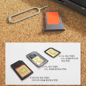 유심칩 변환 멀티 홀더 세트 Nano Micro Sim DW-USSET