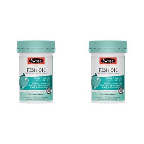 (호주/뉴질랜드) 스위스 피쉬오일 오메가3 DHA 캡슐 60정 2개 SWISSE KIDS FISH OIL