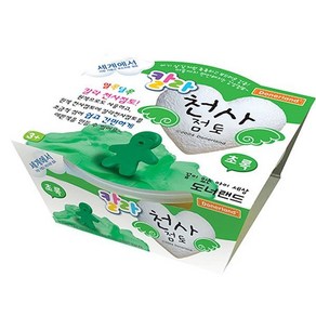 도너랜드 천사점토 20g 30g 70g 140g 210g 350g 800g벌크 3색세트 6색세트, 칼라 천사점토 30g 벌크 초록, 1개