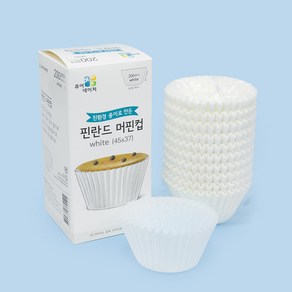 제이팩토리 유산지컵 핀란드 백색 45mm [400ea], 원형-백색, 400개