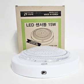 두영 LED 아이스 15W 주광색 원형 센서등