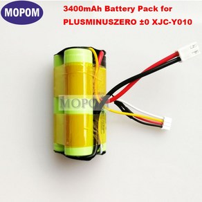 로봇 진공 청소기용 리튬 이온 배터리 팩 PLUSMINUSZERO ± 0 XJC-Y010 3500mAh 2800mAh 10.8V 신제품, 2)3400mAh, 1개