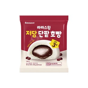 라라스윗 저당 단팥호빵 베이커리빵 100g x 4개