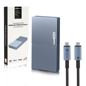 아모란나 NVMe 초고속 SSD 외장하드 케이스 40Gbps USB4 썬더볼트4 호환 인클로저 ASM2464PD