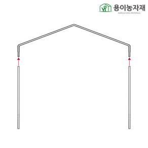 용이농자재 32mm 간편 조립식 서까래 폭 4m (일반용), 1개