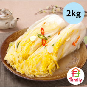[훼미리푸드] 당일생산 국내산 시원한 백김치 2kg, 1개