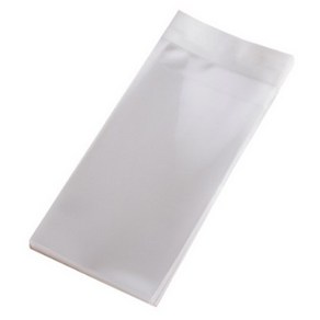 투명 OPP 봉투 접착식 비닐봉투 쿠키봉투 접착봉투 8 x 18cm (접착부위+ 4cm) 400매 x 3묶음 (총1200매)