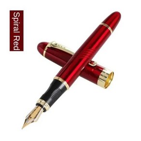 카키모리만년필 Jinhao 우아한 사무실 문구류 1.0mm 사선M Iauita 촉 학교 X450, 없음, 27) Spial Red - M