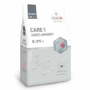 네츄럴랩 고양이 사료 케어1 장 & 면역, 2kg, 1개