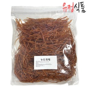 [유정식품] 대용량 오징어국수 국수처럼 얇고 쫄깃한 오징어 귀채 1000g (1kg) ( + 볶음 땅콩 30g), 1개, 1kg