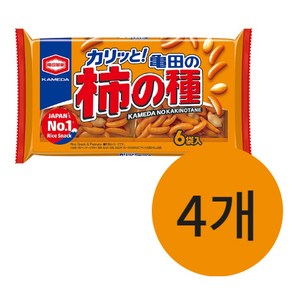 카메다 카키노타네 간장맛 스낵 일본 정통 스낵, 4개, 180g