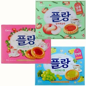 (3종세트) 플랑 샤인머스캣+딸기+납작복숭아, 1개, 480g