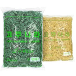 원밴드 초록색 녹색 미용 파마 고무줄 고무밴드 1kg, 1개