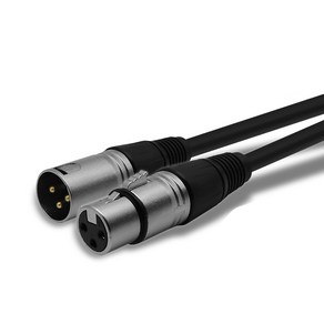 XLR 마이크 케이블 연장 마이크선 캐논잭 라인 잭 XLR 1M-2M-3M-5M-10M, 1M