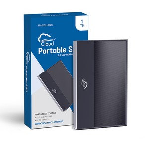 한창코퍼레이션 potable 외장 SSD 블랙 512GB