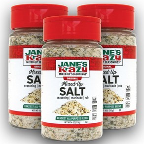 Jane's Kazy Mixed Up Salt 4 oz (Pack of 3) Jane's Kazy Mixed Up Salt 4 oz (3팩), 3개, 113g