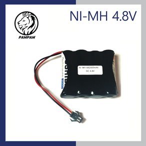 도시바 4.8V AA 2000mAh JST-2P 니켈수소 Ni-MH RC카 배터리, 1개