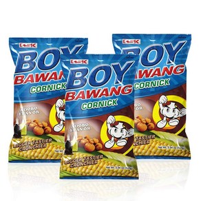 3.54 Ounce (Pack of 3) Boy Bawang Conick Adobo 3.54온스(3팩) Boy Bawang Conick Adobo - 바삭하고 맛있는, 3개, 100g