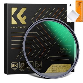 K&F Concept 82mm NANO-X ND1000 필터 (렌즈크리너융포) - 8K AGC Glass Slim 10 Stops (3.0) MRC ND Filte + Cloth, 1개