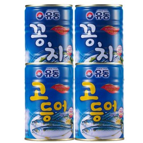 유동 꽁치 400gX2개 + 유동고등어 400gX2개, 400g, 2개