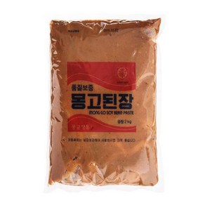 (무)(면세)부천몽고된장파우치 2kg, 3개