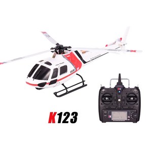 RC 헬기 헬리콥터 Wltoys 원격 제어 브러시리스 BNF 송신기 없음 XK K110 6CH 3D 6G 시스템 K100 K120 K123 K124, 1.K100 without RC, 1개