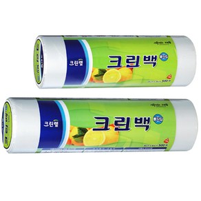 크린랩 크린백 롤 위생봉투 중 500매 + 대 500매