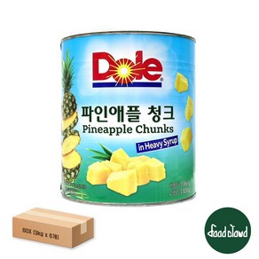 돌 파인애플 청크 통조림, 3.062kg, 6개