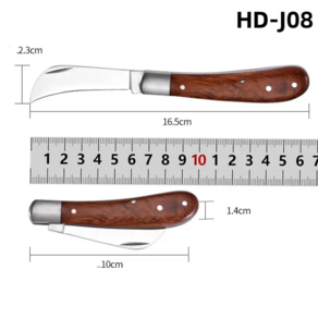 접이식 접목 나이프 도구 전문 정원 과일 나무 커터 손잡이 칼, 03 03 HD-J08, 01 01 CHINA, 1개