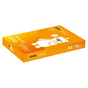 [엑소] 큐트베어 A3 복사용지(A3용지) 75g 2500매 1BOX, 500매