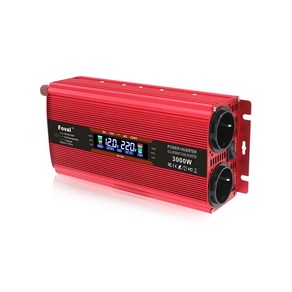 녹원 순수계단파 차량용 인버터 지속출력 1500W 최대출력 3000W, 레드12V, 1개