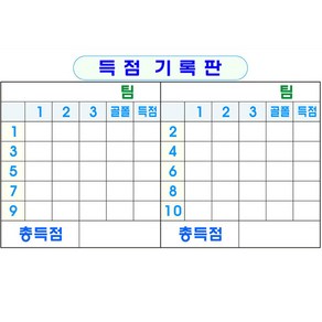 대덕 게이트볼 득점기록판(득점현황판) 고정식, 득점기록판+이젤삼각대, 1개