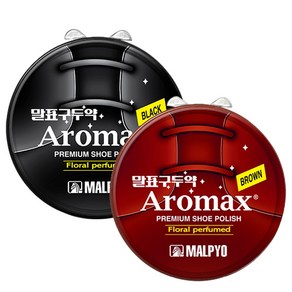 말표 구두약 캔 40g (블랙/브라운) 1+1, 블랙+브라운, 1세트