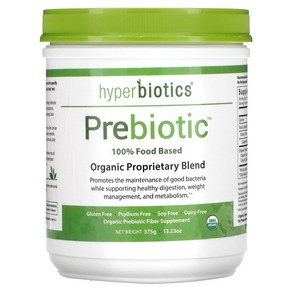 Hypebiotics 하이퍼바이오틱스 Pebiotic 혼합물 375g(13.23oz), 375g, 1개