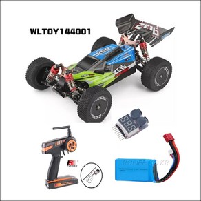 (당일 배송)Wltoys 144001 시속 60km 메탈샷시 고속경주 RC카, 1개