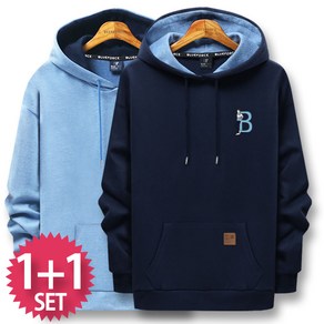 블루포스 엘튼 후드티 1+1세트 [2장 묶음] 긴팔티 [국내생산]