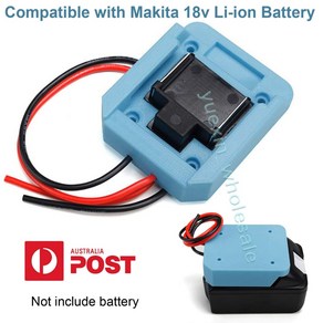 Makita 18V 리튬 이온 배터리 전원 마운트 커넥터 용 파워 휠 어댑터 전동 공구 14AWG DIY 도크 홀더, 한개옵션0