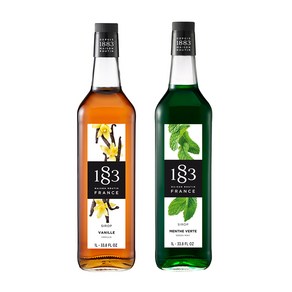 1883 바닐라 시럽 1000ml+1883 그린민트 시럽 1000ml