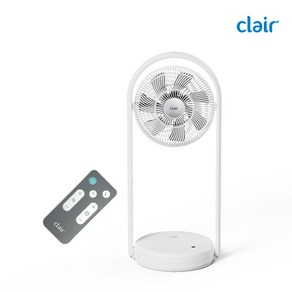 [S급리퍼] 클레어 무선 폴딩 선풍기 4세대, 스노우 화이트
