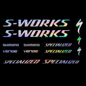 자전거 데칼 스티커 에스워크 s-wok 스페셜 라이즈드 한대분 풀셋트, 1세트, 화이트