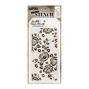 공예몰 TIM HOLTZ LAYERED STENCIL 스텐실 도안, THS075 Roses, 1개