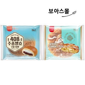 삼립빵 10봉 ( 주종단팥크림빵 + 따베패스츄리 ), 1세트