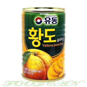 동원 황도 슬라이스 400g 황도 복숭아 통조림