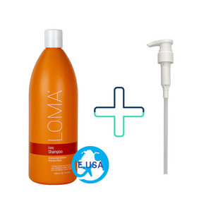 LOMA 로마 데일리 샴푸 1000ml + 무료펌프 100633, 1개, 1L