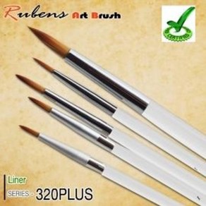 루벤스 320PLUS 세필붓 낱개 수채붓 구성붓 아크릴붓 과슈붓 포스터컬러 낱개 (옵션선택), 00호