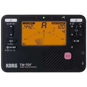 KORG (코르그) 튜너 메트로놈 TM-70 F BK 블랙 일본제 취주악 황동 밴드 오케스트라, 상세페이지 참조